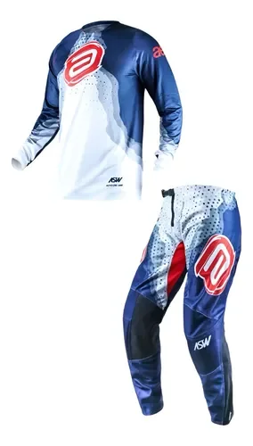 Conjunto ASW Vented Diffuse 26 Marinho/Branco/Vermelho - Spinelli
